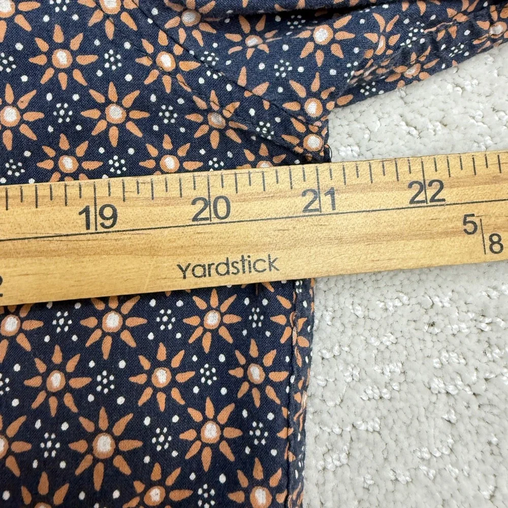 J. Crew Button Down Shirts Men Medium Navy‎ Blue Polka Dot & Floral Lot of 2